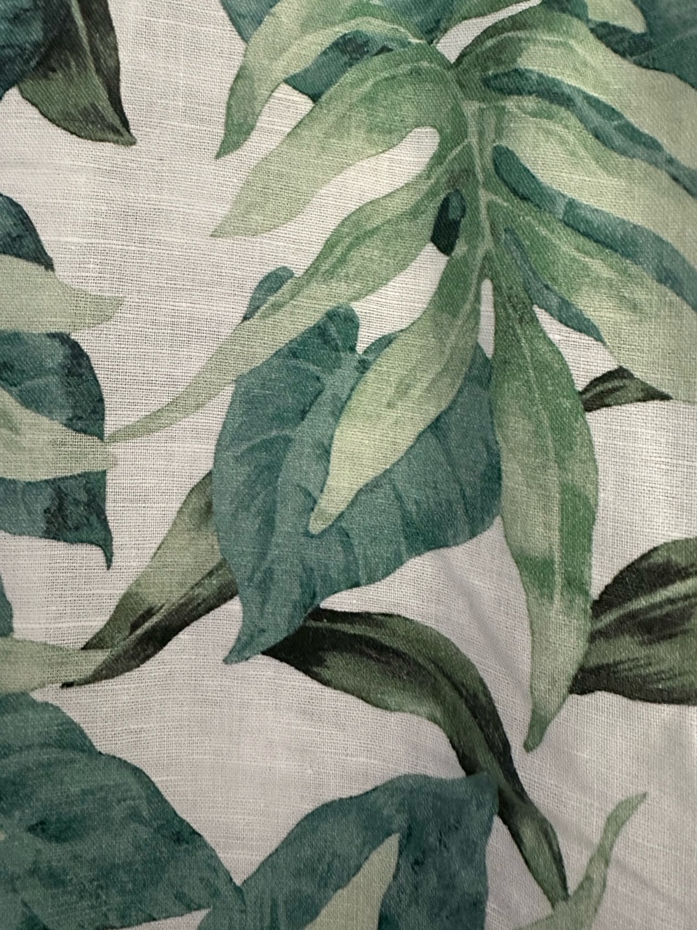 New J. McLaughlin Cunningham Green Tropical-Print V-Neck Maxi Dress Ruffle Hem L - Picture 9 of 9